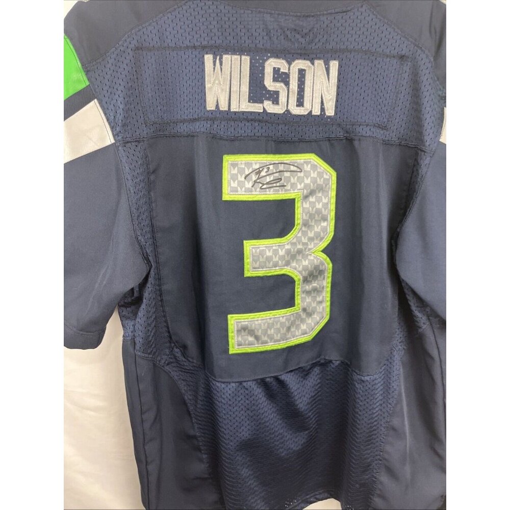 Seattle Seahawks Russell Wilson Signed Nike Jersey Unauthenticated Men's Size 48 - Picture 8 of 13